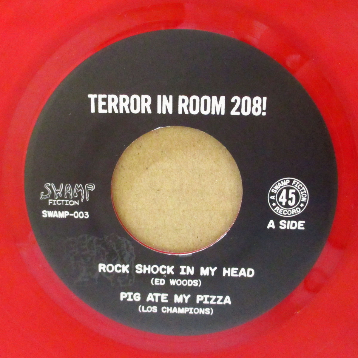 ED WOODS / LOS CHAMPIONS (エド・ウッズ / ロス・チャンピオンズ) - Ed Woods Meets Los Champions (Japan '13 オリジナル4曲入り「赤盤」 7インチ/光沢固紙ジャケ)