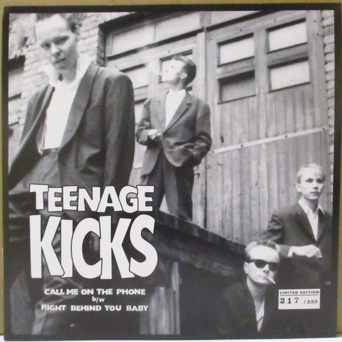 TEENAGE KICKS (ティーンエイジ・キックス) - Call Me On The Phone (German '95 限定555枚「赤盤」 7インチ/ナンバリング入り光沢ソフト紙ジャケ)