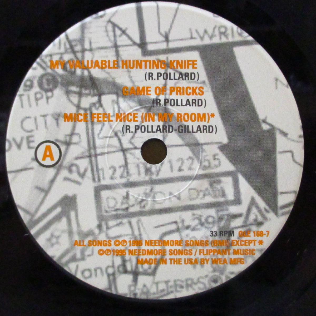 GUIDED BY VOICES (ガイデッド・バイ・ヴォイシズ) - Tigerbomb (US オリジナル 7インチ+レアステッカー付き光沢固紙ジャケ) '95年EP