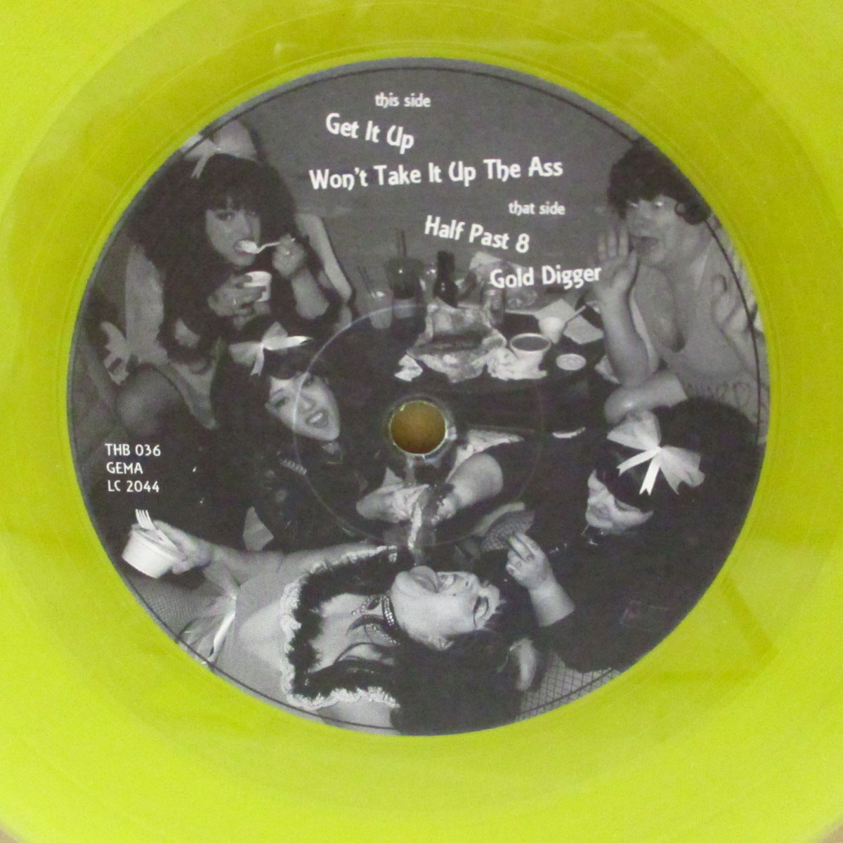 GLAMOUR PUSSIES, THE (ザ・グラマー・プッシーズ) - S.T. - EP (German '02 限定4曲入「クリア黄盤」 7インチ/光沢ソフト紙ジャケ)