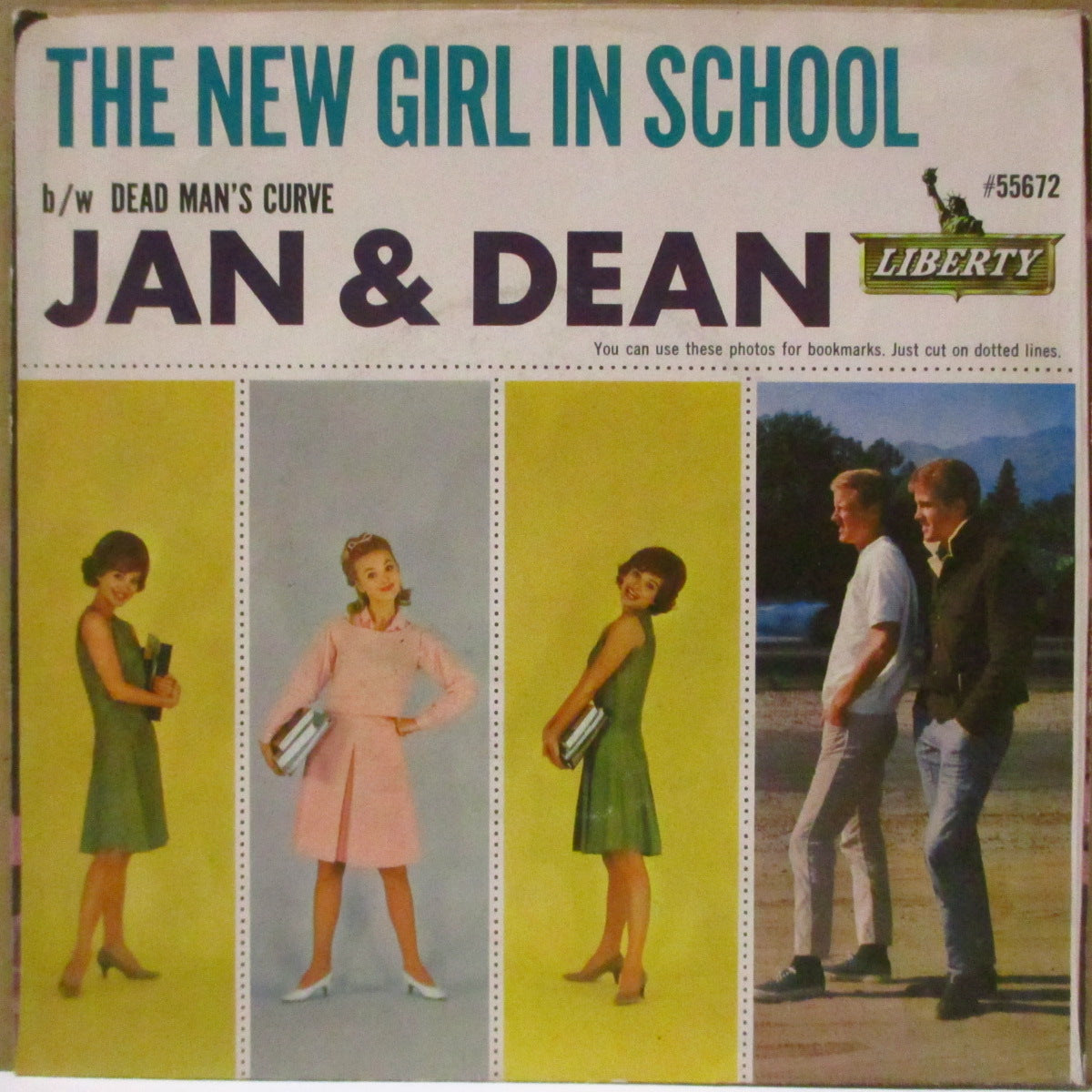 JAN & DEAN (ジャン&ディーン) - Dead Man's Curve (US '64 オリジナル・ジャケ付 7インチ)両面共にブライアン・ウィルソン作曲参加!