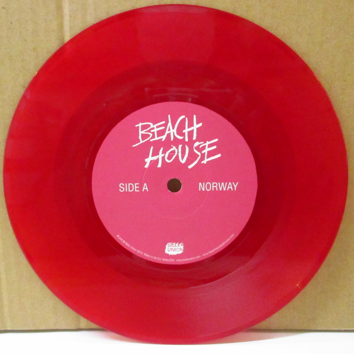 BEACH HOUSE (ビーチ・ハウス) - Norway (UK 500枚限定レッドヴァイナル 7インチ+光沢固紙ジャケ) '10年シングル