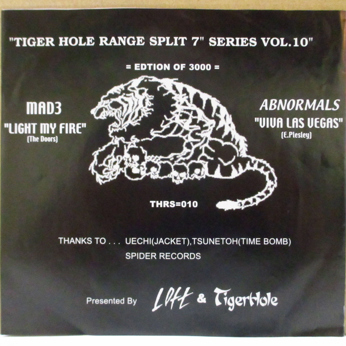 MAD 3 / ABNORMALS (マッド・スリー / アブノーマルズ) - King Of Lizard Session (Japan '99年 限定3,000枚A面のみ33回転スプリット 7インチ/光沢ソフト紙ジャケ)