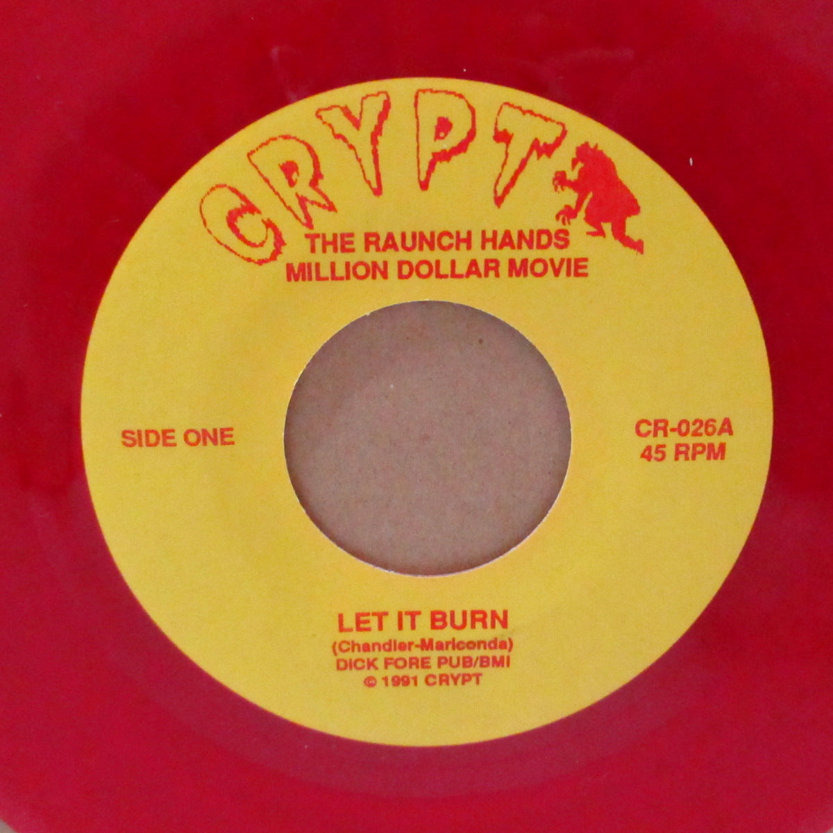 RAUNCH HANDS, THE (ローンチ・ハンズ) - Million Dollar Movie (US '91 限定「クリア赤&クリア黄盤」 2x7インチ/特殊光沢ソフト紙折りたたみジャケ)