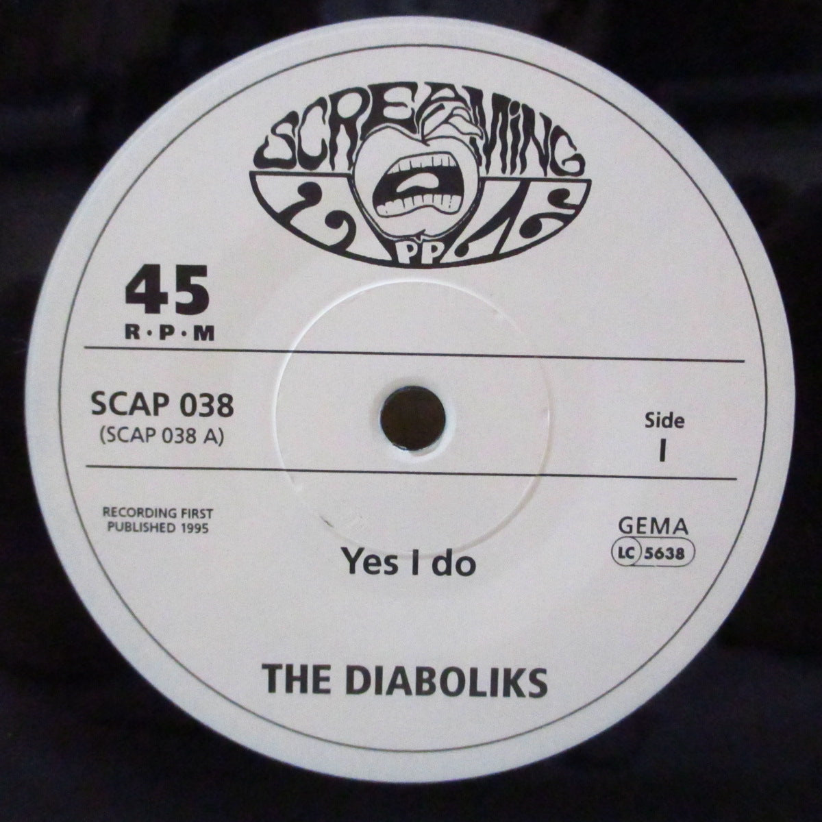 DIABOLIKS, THE (ザ・ディアボリクス) - Yes I Do (German '95 オリジナル「黒盤」 7インチ/光沢ソフト紙ジャケ)
