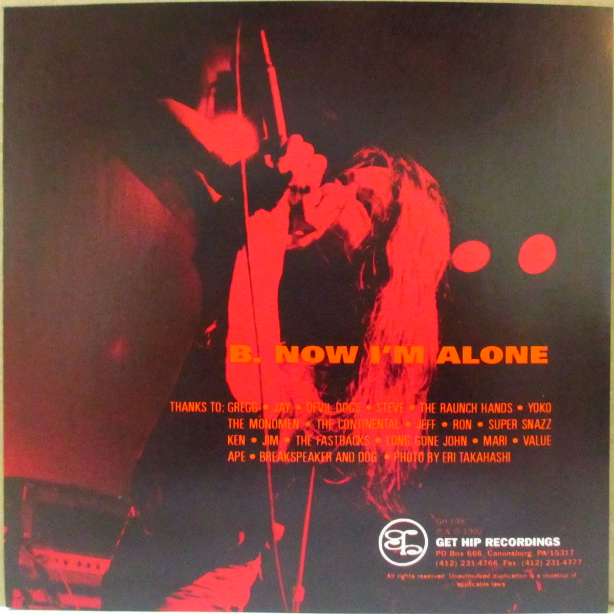 AMERICAN SOUL SPIDERS (アメリカン・ソウル・スパイダース) - Anyway Any Girl (US '92 オリジナル「黒盤」 7インチ/光沢固紙ジャケ)