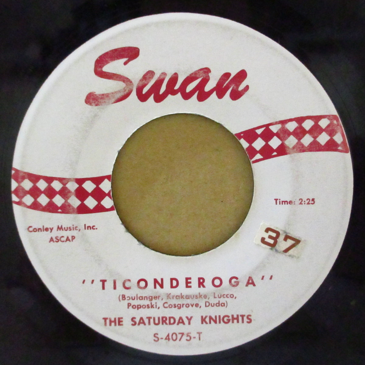 SATURDAY KNIGHTS, THE (ザ・サタデー・ナイツ) - Ticonderoga / Tiger Lily (US '61 オリジナル 7インチ)元祖ガレージ・サーフ的ゆる〜いギター・インスト!