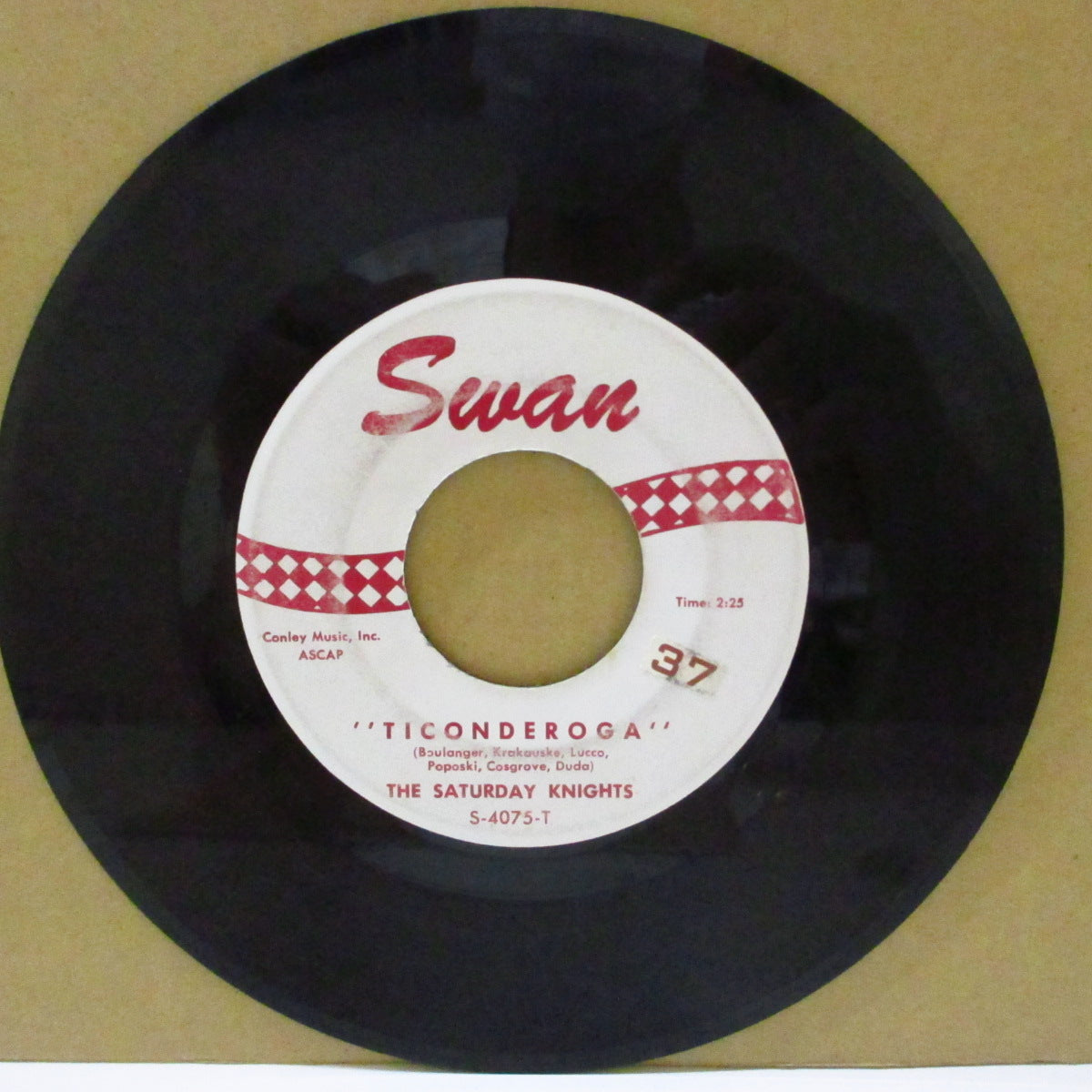 SATURDAY KNIGHTS, THE (ザ・サタデー・ナイツ) - Ticonderoga / Tiger Lily (US '61 オリジナル 7インチ)元祖ガレージ・サーフ的ゆる〜いギター・インスト!