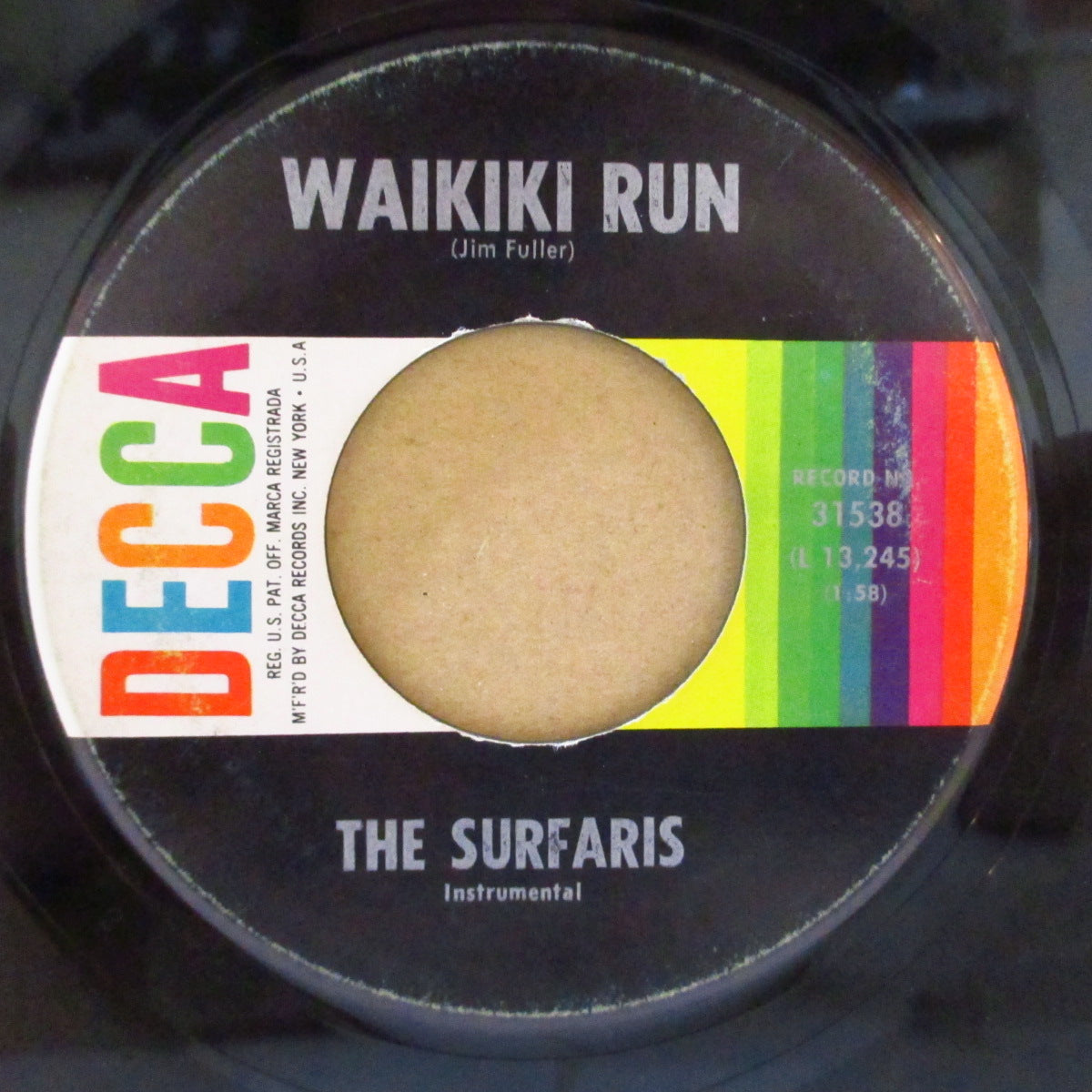 SURFARIS, THE (ザ・サーファリーズ) - Point Panic / Waikiki Run (US '63 オリジナル 7インチ)ジャッキー&セドリックスのカヴァ原曲インスト!
