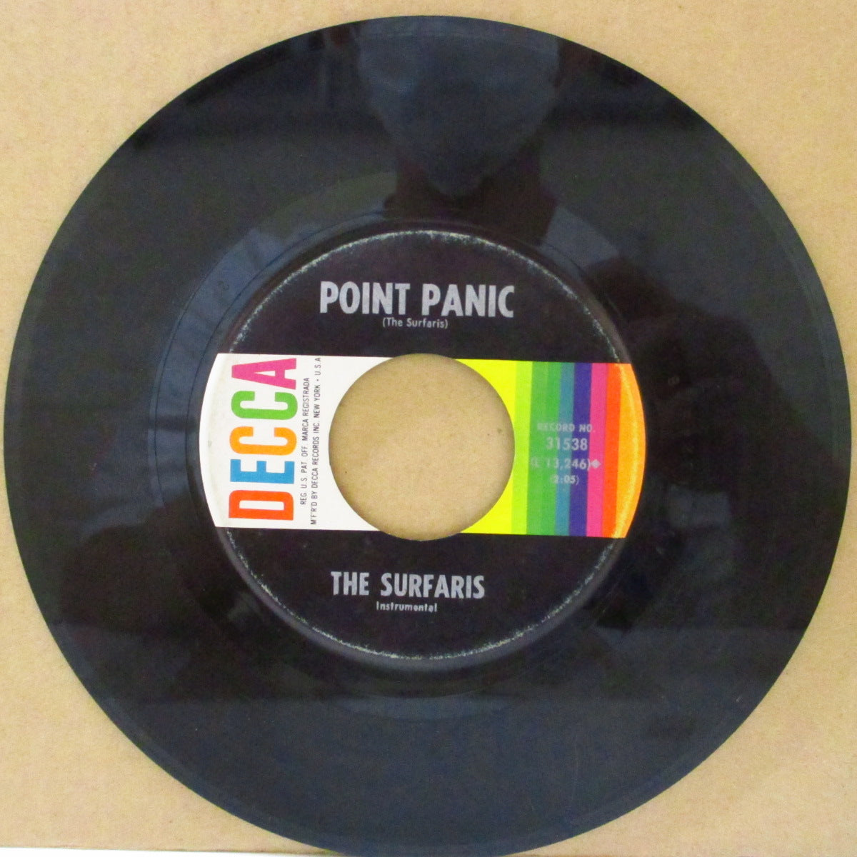SURFARIS, THE (ザ・サーファリーズ) - Point Panic / Waikiki Run (US '63 オリジナル 7インチ)ジャッキー&セドリックスのカヴァ原曲インスト!