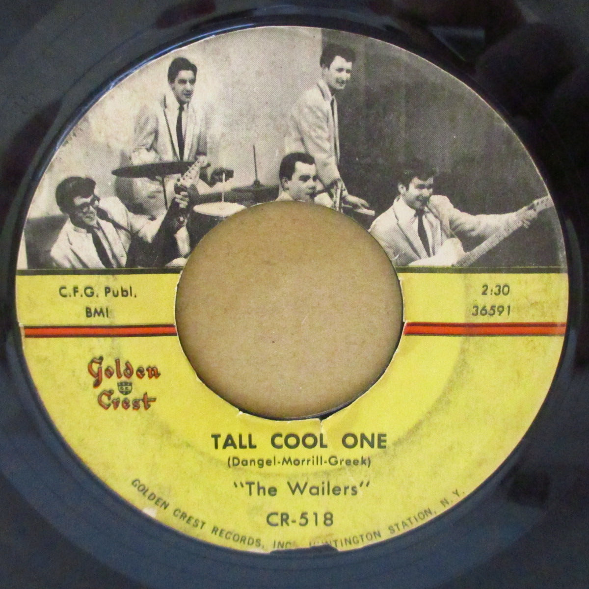WAILERS, THE (ザ・ウェイラーズ) - Tall Cool One / Road-Runner (US '59 オリジナル「バンド写真&黄色ラベ ver」 7インチ)両面ガレージ・ロッキン・インスト名曲!
