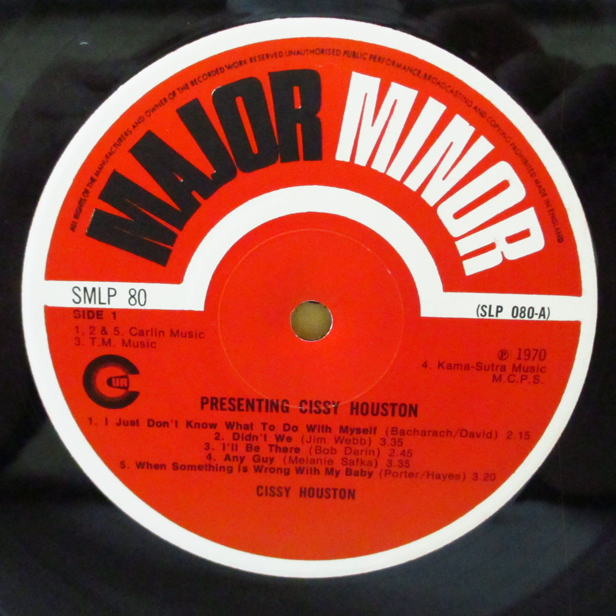 CISSY HOUSTON (シシー・ヒューストン) - Presenting Cissy Houston (UK '70 初回Major MInor社オリジナル・ステレオ LP/表面コーティング・ジャケ) デビュー・アルバム、英国独自デザインジャケ!