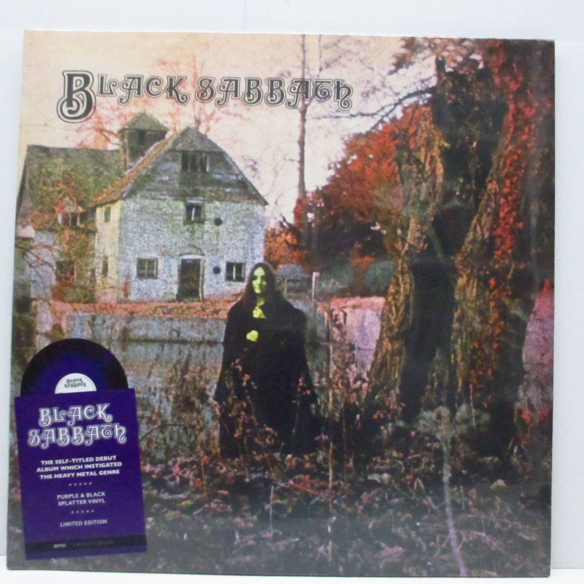 BLACK SABBATH (ブラック・サバス) - Black Sabbath -1st Album - (Worldwide '22限定再発「黒・紫スプラッターヴァイナル」LP/ステッカー付き見開ジャケ「廃盤 New」)
