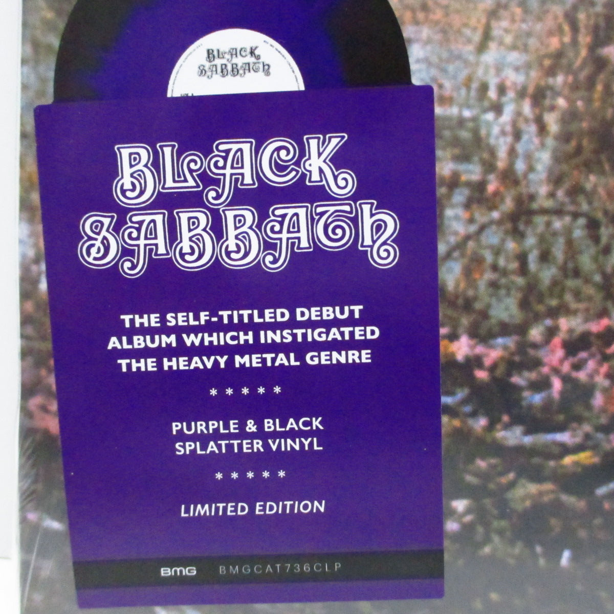 BLACK SABBATH (ブラック・サバス) - Black Sabbath -1st Album - (Worldwide '22限定再発「黒・紫スプラッターヴァイナル」LP/ステッカー付き見開ジャケ「廃盤 New」)