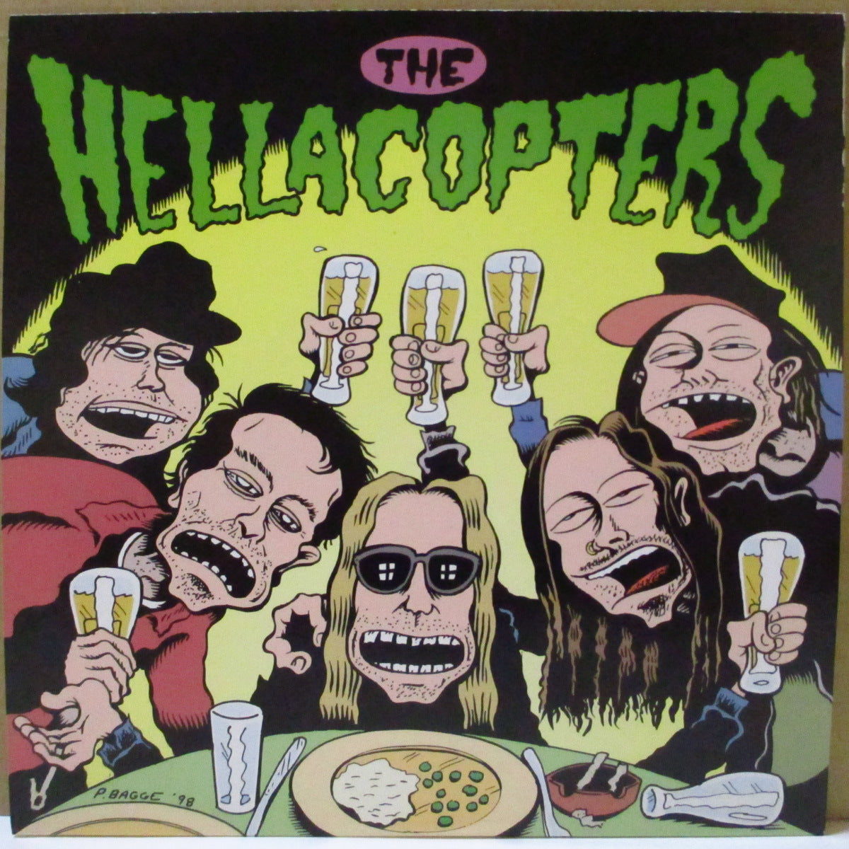 HELLACOPTERS, THE (ザ・ヘラコプターズ) - Down Right Blue (US '99 オリジナル 7インチ/光沢固紙ジャケ)