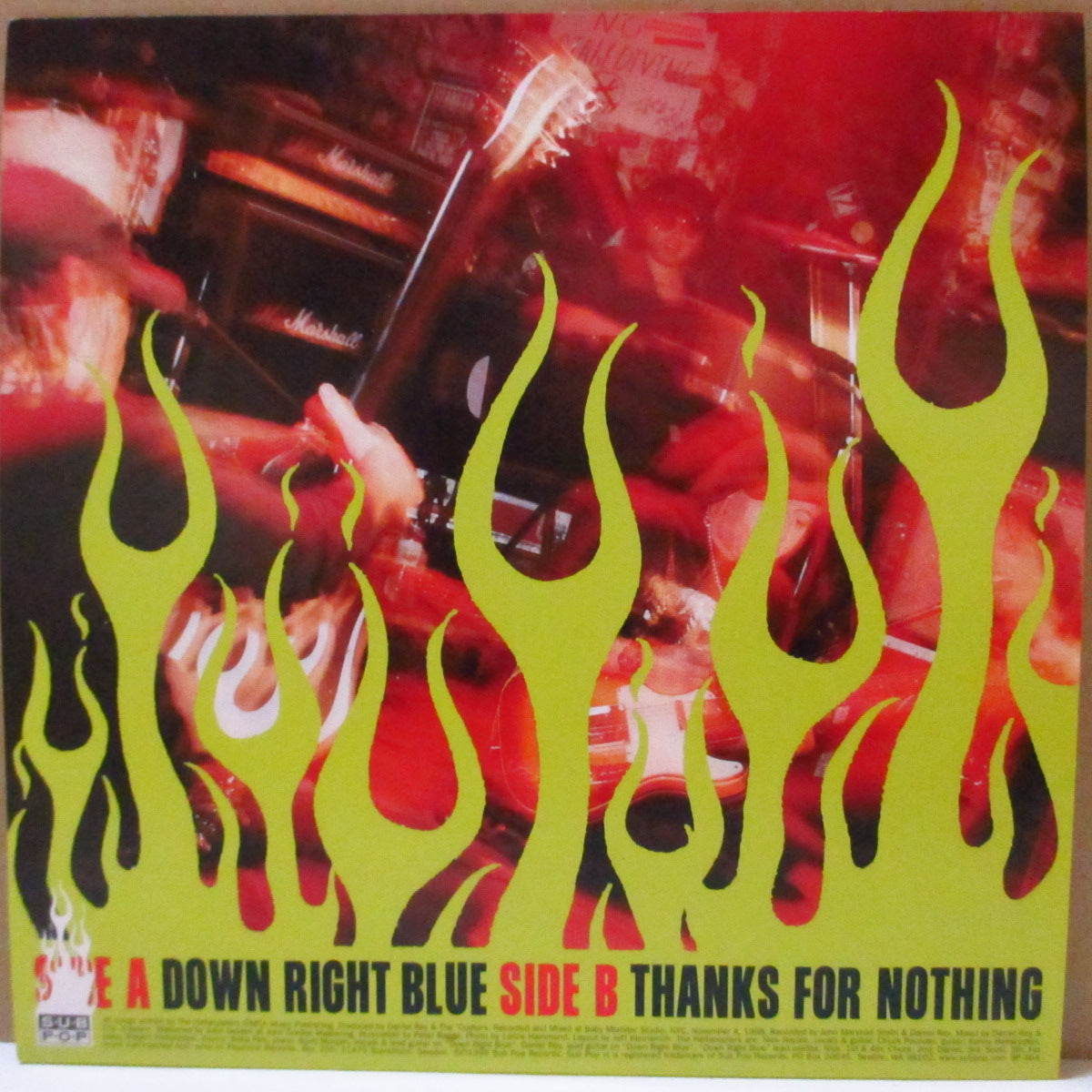 HELLACOPTERS, THE (ザ・ヘラコプターズ) - Down Right Blue (US '99 オリジナル 7インチ/光沢固紙ジャケ)