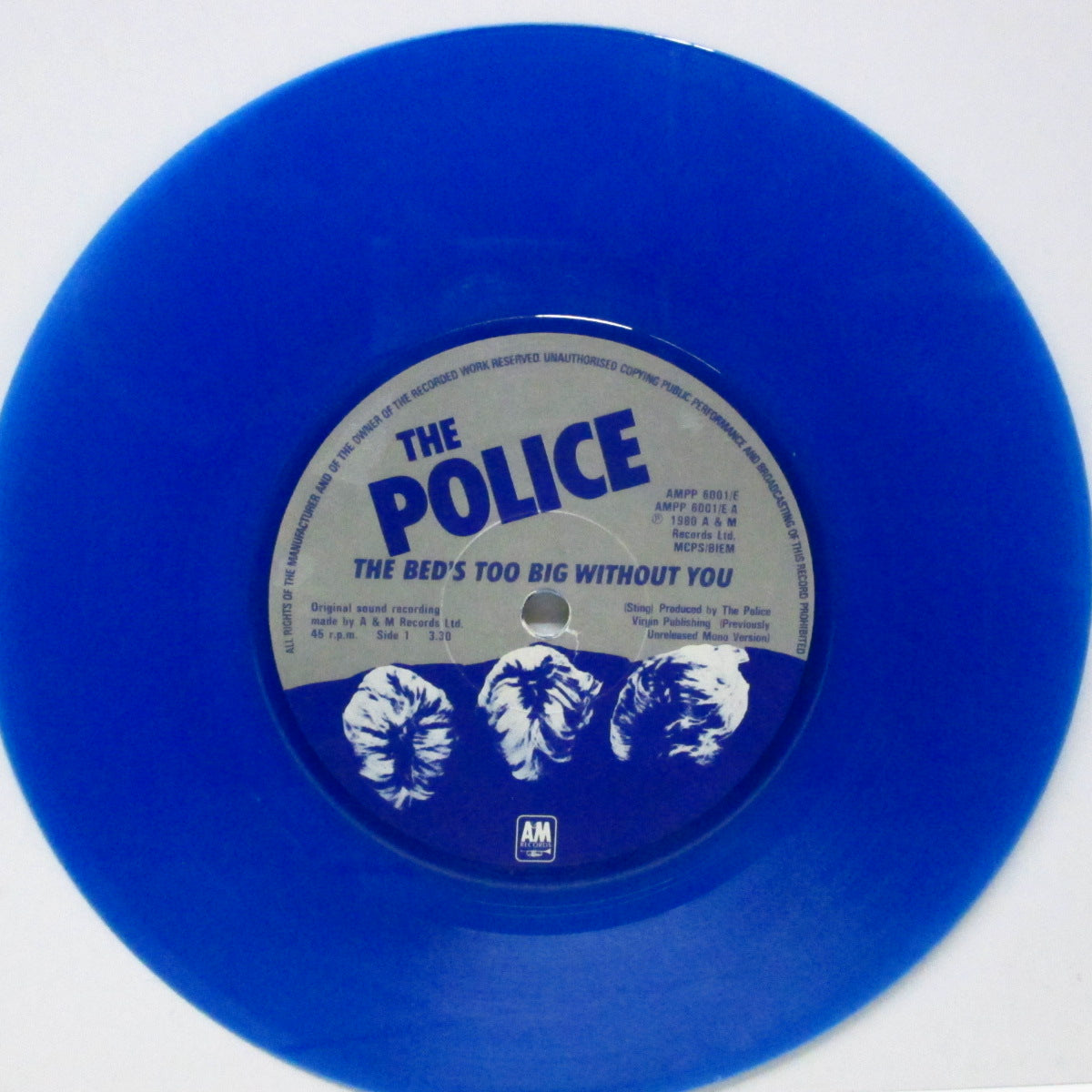 POLICE, THE (ザ ・ポリス) - The Beds Too Big Without You (UK 限定「ブルーヴァイナル」7"/光沢固紙ジャケ) 「Six Pack 」からのバラ売り !