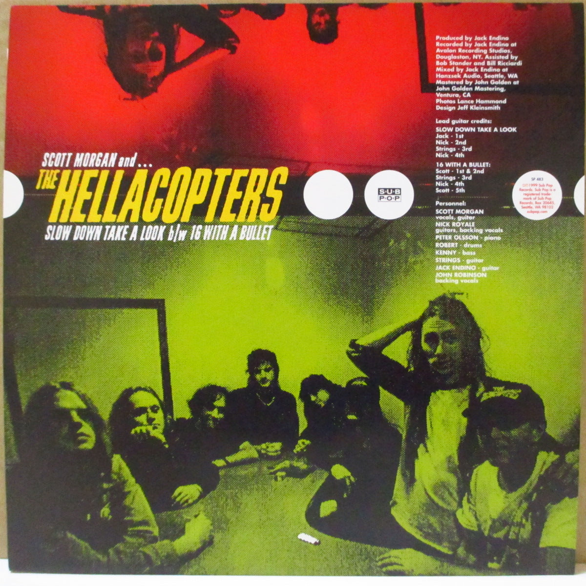 HELLACOPTERS (SCOTT MORGAN AND THE ) (スコット・モーガン・アンド・ザ・ヘラコプターズ) - Slow Down Take A Look (US '99 オリジナル 7インチ/光沢固紙ジャケ)