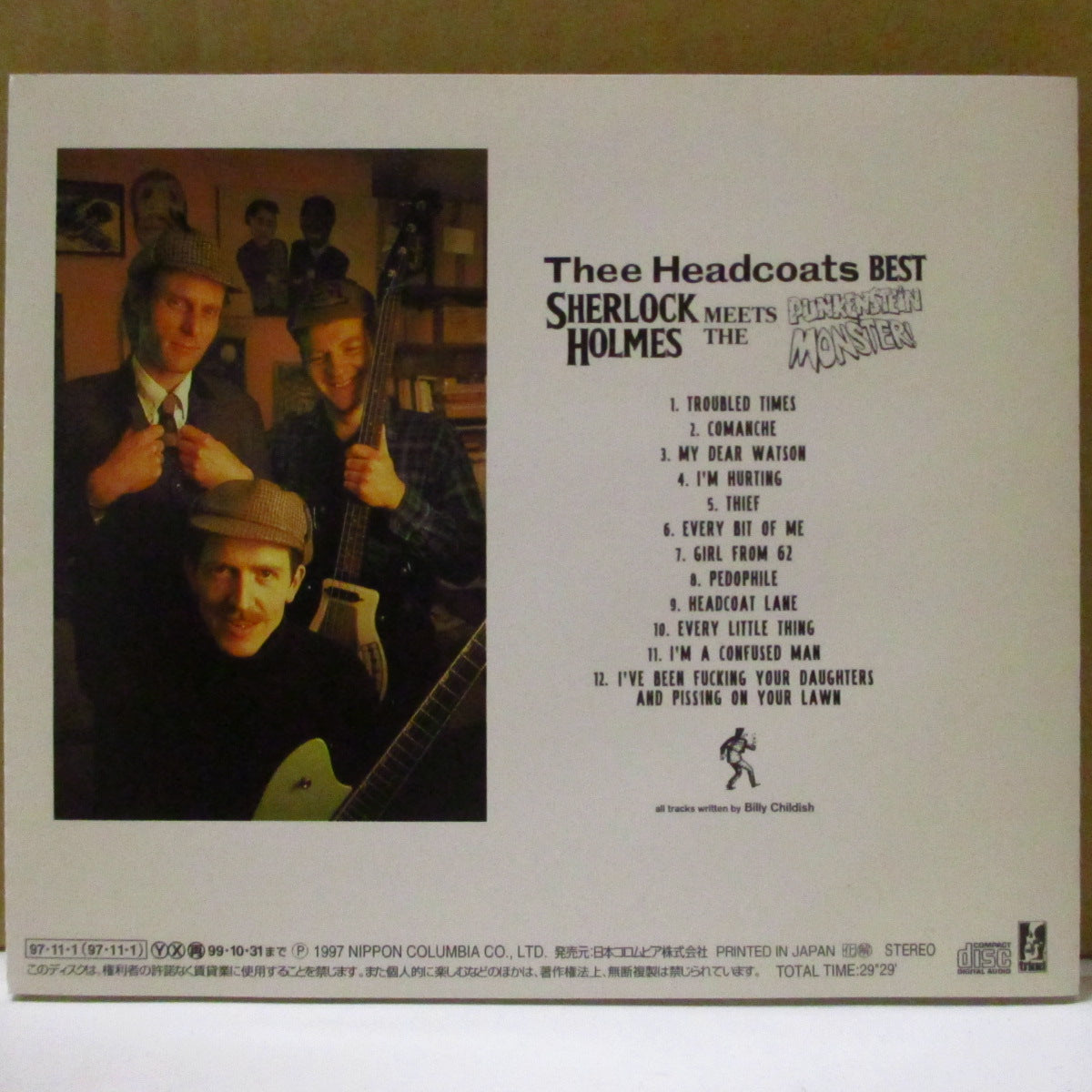 HEADCOATS (ヘッドコーツ) - Thee Headcoats Best (Japan '97 オリジナル CD+帯, インサート) ベストアルバム