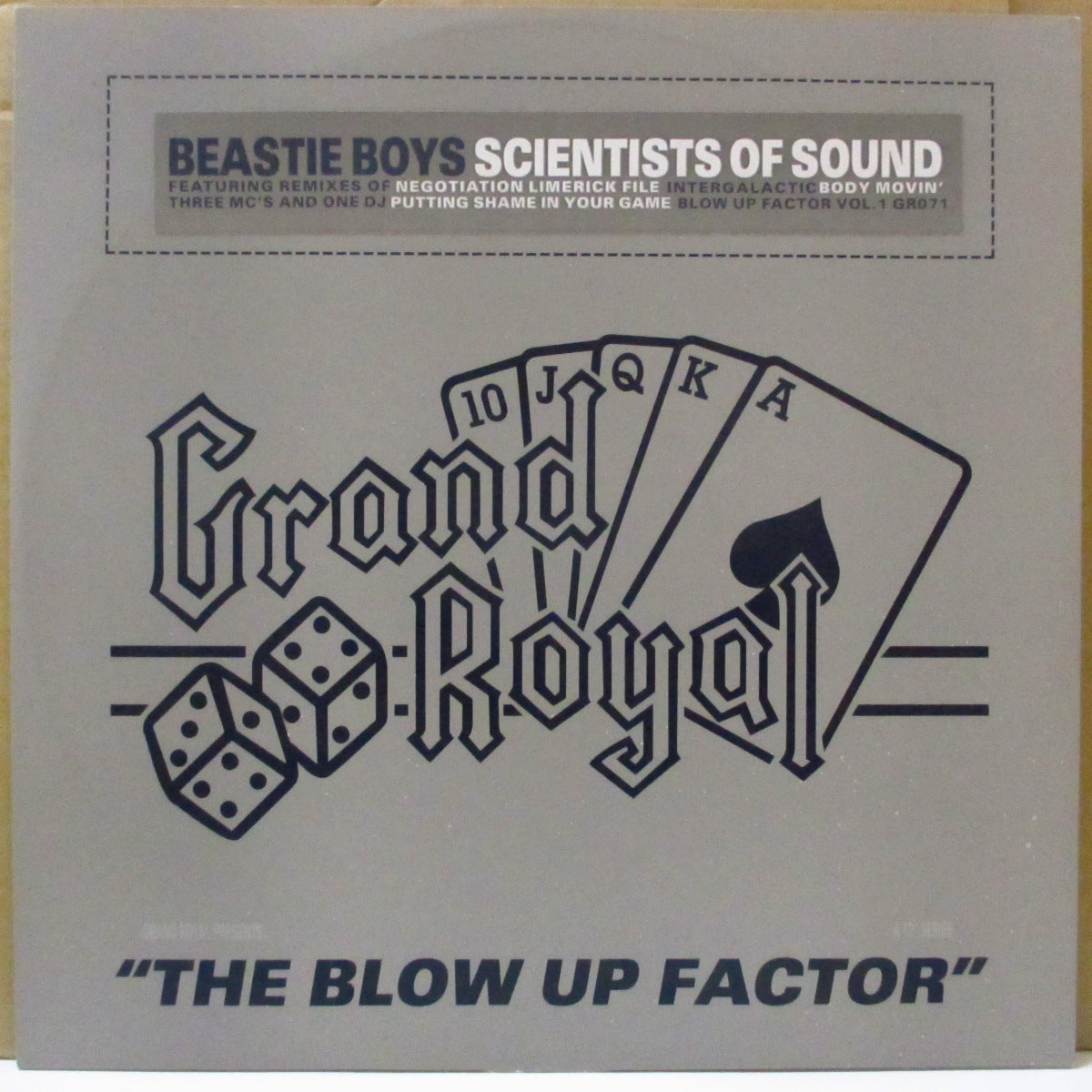 BEASTIE BOYS (ビースティ・ボーイズ) - Scientists Of Sound - The Blow Up Factor (US '99 オリジナル8曲入り 12インチ/レアステッカー付き片面ダイカットジャケ)