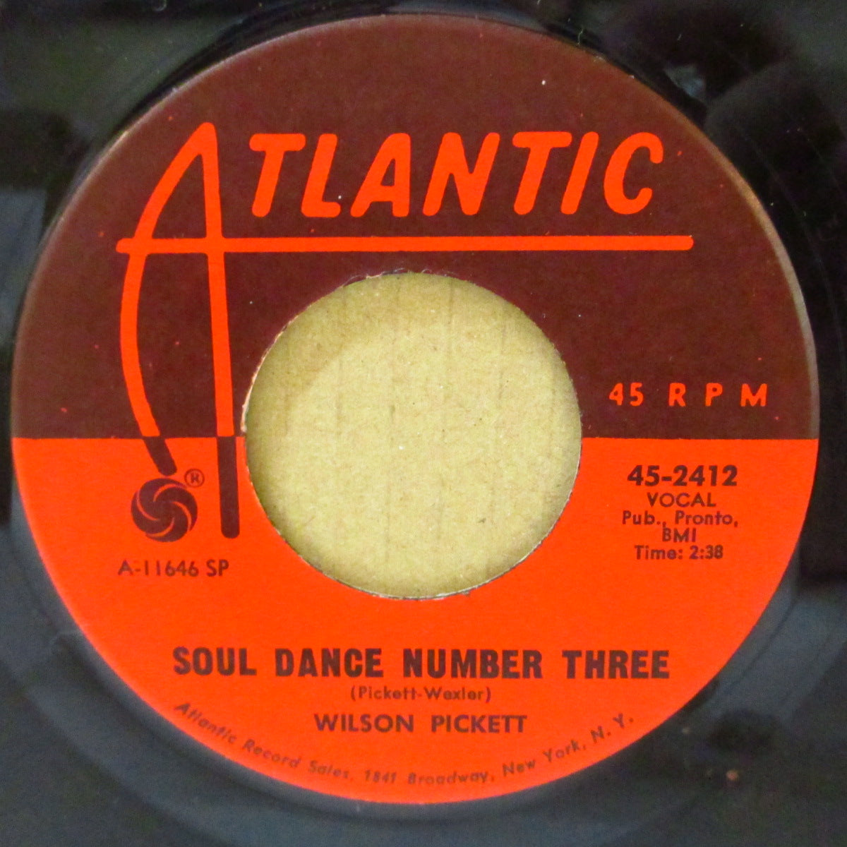 WILSON PICKETT (ウィルソン・ピケット) - Soul Dance Number Three (US '67 オリジナル 7インチ) ファンキー・ノーザン名曲