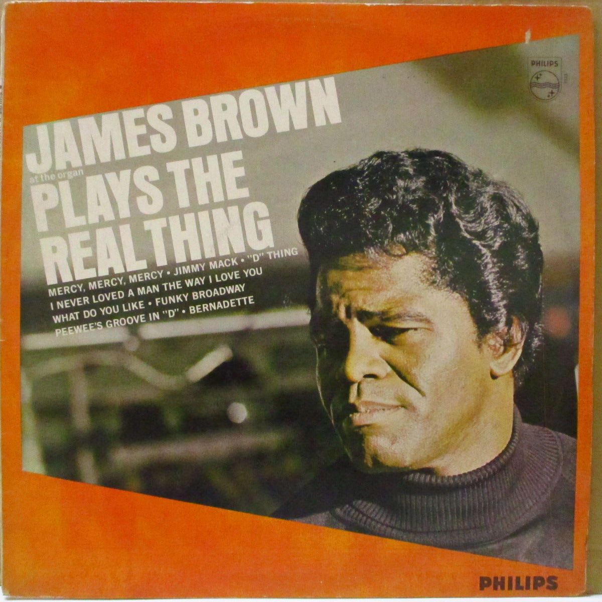 JAMES BROWN (ジェームス・ブラウン) - At The Organ Plays The Real Thing (UK '67 オリジナル・モノラル LP/光沢紙質折り返しジャケ) オルガン・モッド・ジャズ・インスト・アルバム!