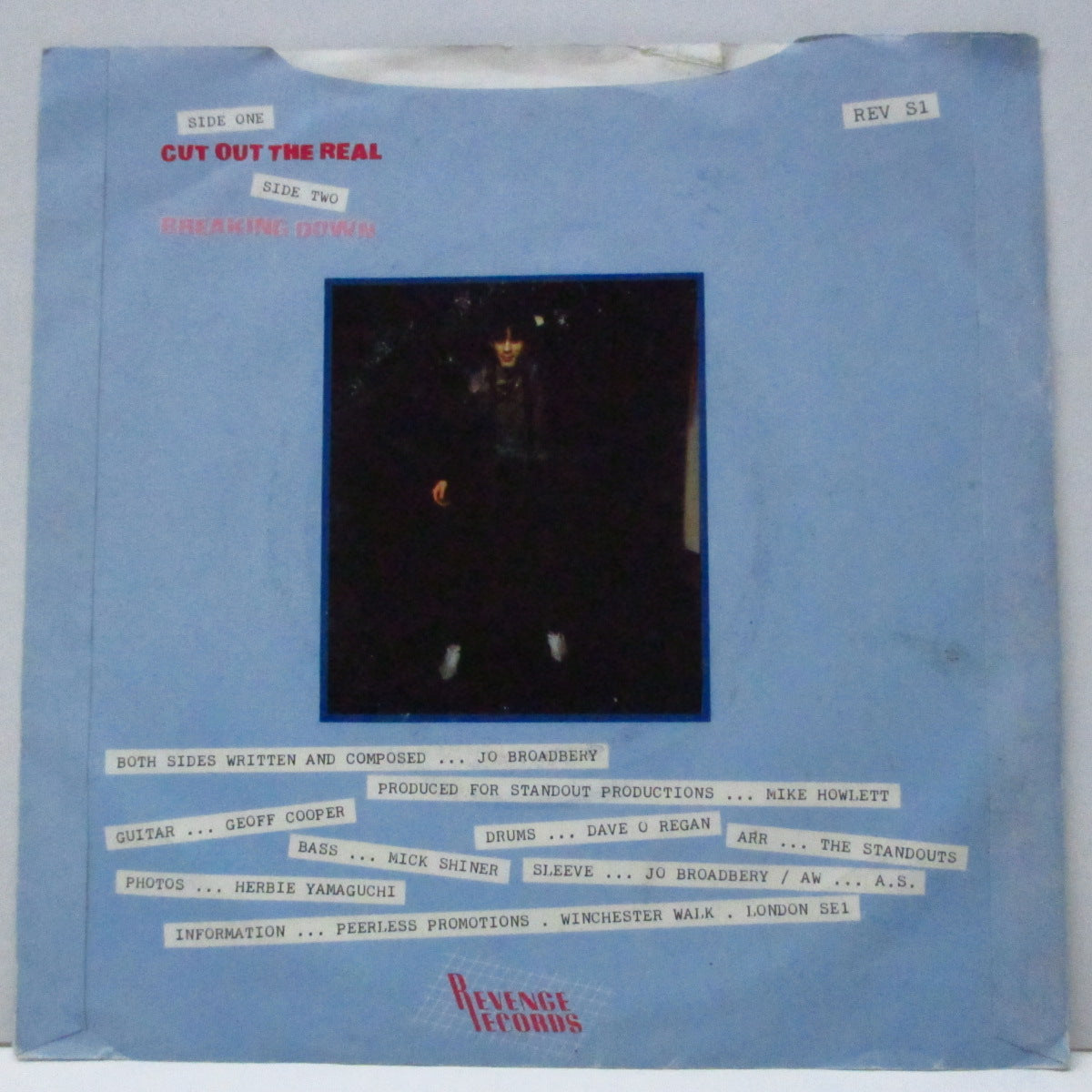 JO BROADBERY & The Standouts (ジョー・ブロードベリー & ザ・スタンドアウト) - Cut Out The Real (UK オリジナル 7"/光沢ジャケ)