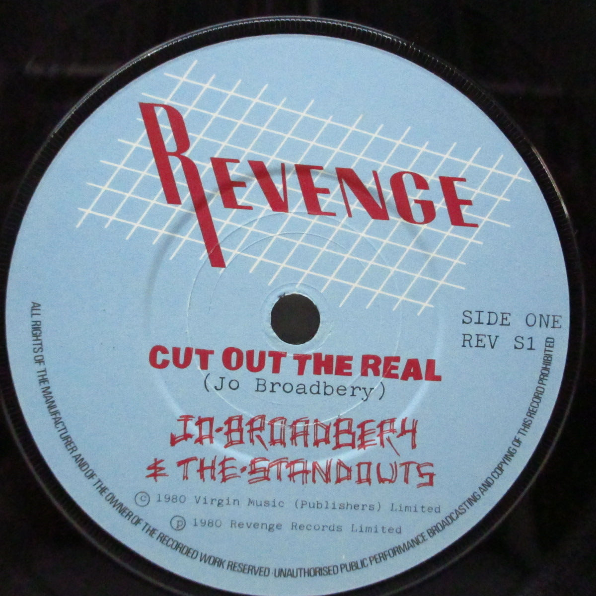 JO BROADBERY & The Standouts (ジョー・ブロードベリー & ザ・スタンドアウト) - Cut Out The Real (UK オリジナル 7"/光沢ジャケ)