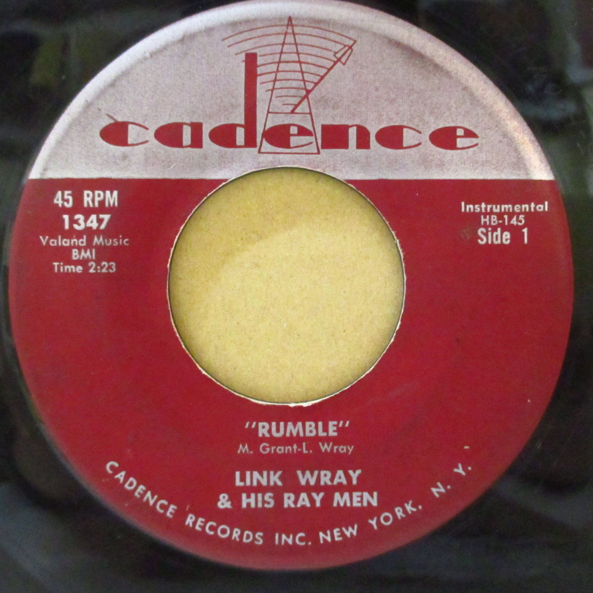 LINK WRAY & HIS RAYMEN (リンク・レイ) - Rumble / The Swag (US オリジナル 7インチ) ギター・ウルフのカヴァ原曲