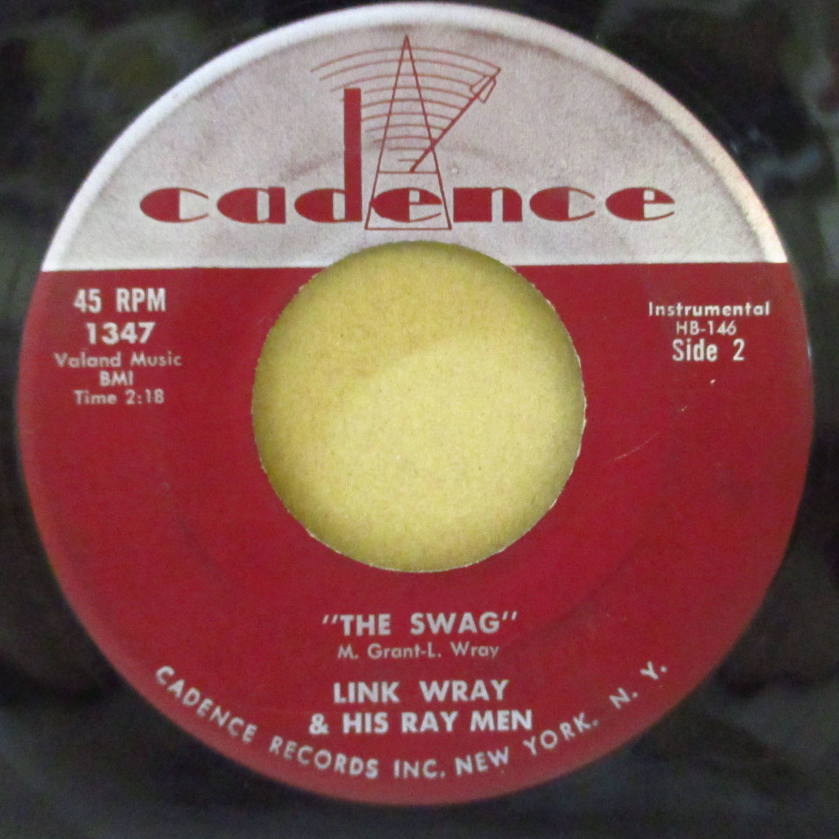 LINK WRAY & HIS RAYMEN (リンク・レイ) - Rumble / The Swag (US オリジナル 7インチ) ギター・ウルフのカヴァ原曲