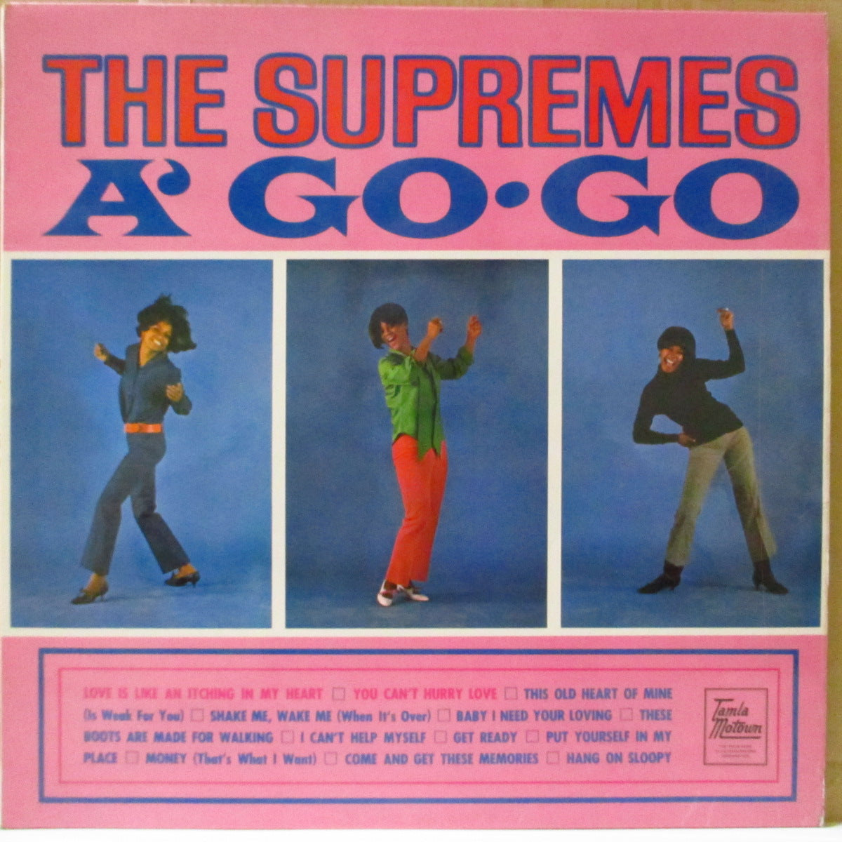 SUPREMES (シュプリームス) - A' Go Go (UK '66 初回「All Rightsリム・マット黒ラベ」オリジナル・ステレオ LP/表面コーティング3面折り返しジャケ)近年稀な美品