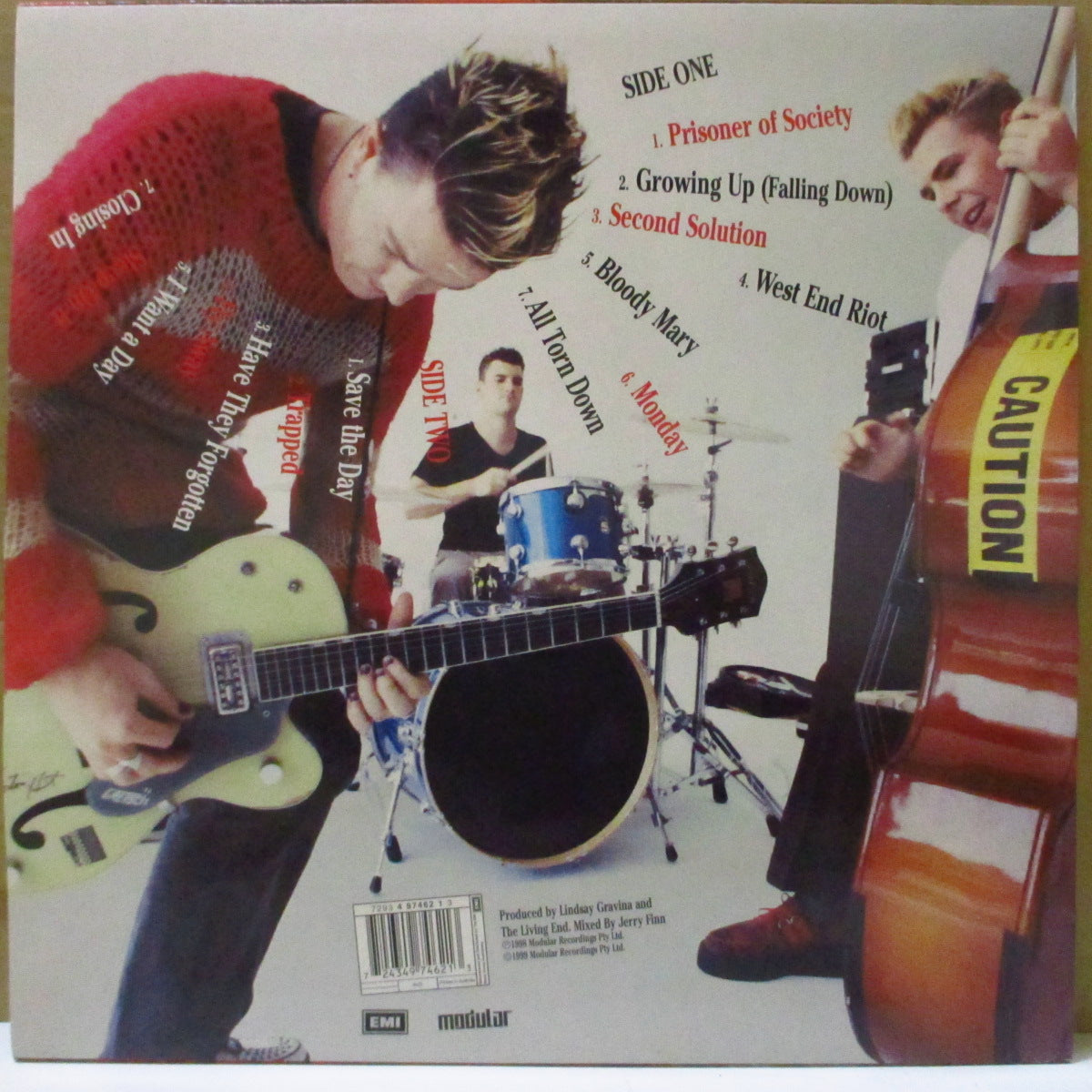 LIVING END (リヴィング・エンド) - The Living End (OZ 限定500枚「黒盤」 LP+固紙インナー) '98年1stアルバム