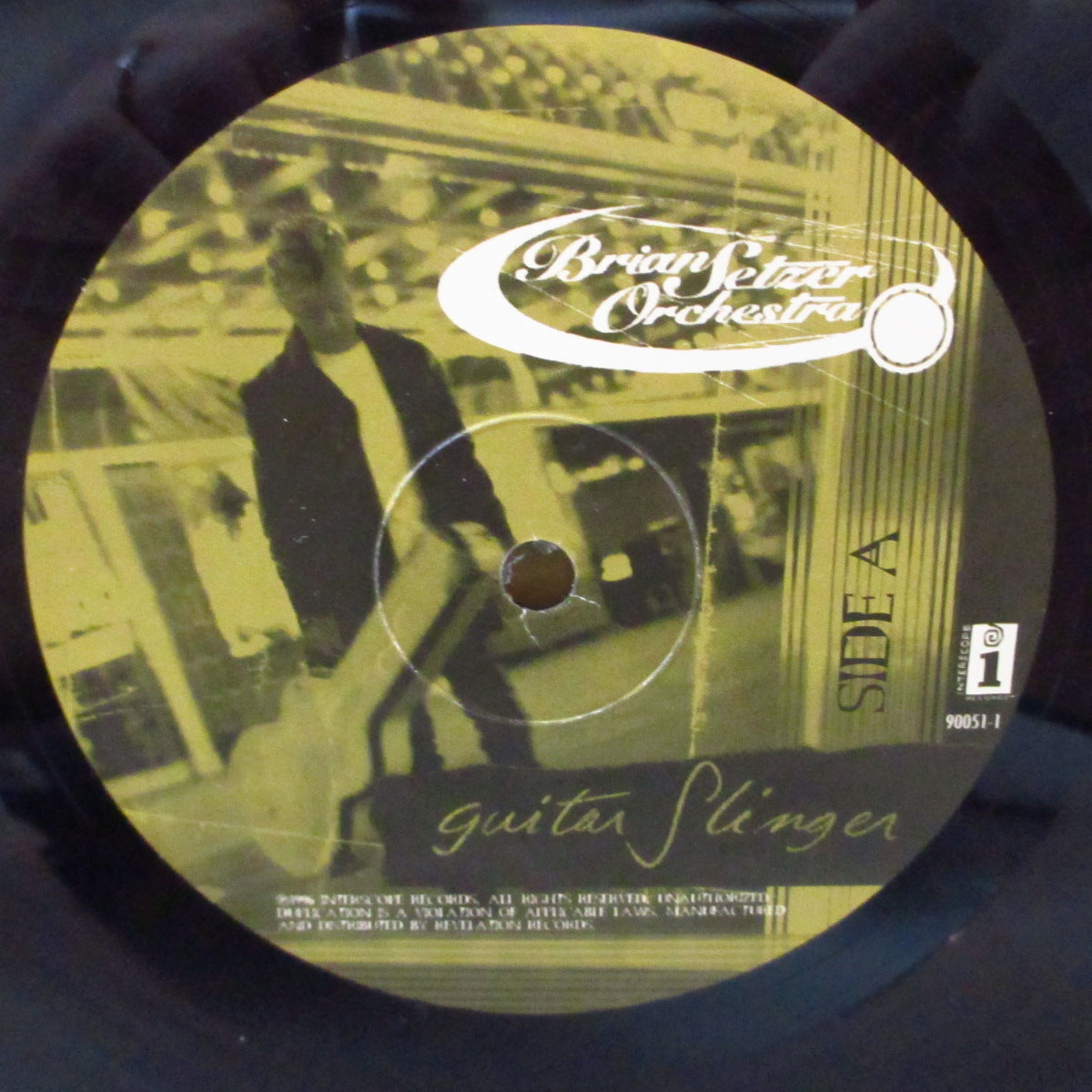 BRIAN SETZER ORCHESTRA (ブライアン・セッツァー・オーケストラ) - Guitar Slinger (US オリジナル LP+インサート) '96年2ndアルバム