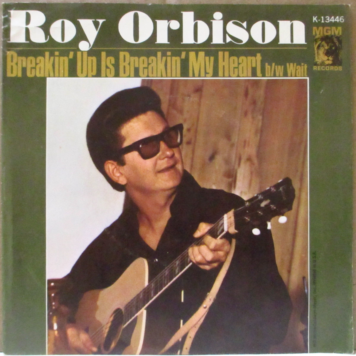 ROY ORBISON (ロイ・オービソン) - Breakin' Up Is Breakin' My Heart (US '66 オリジナル・ジャケ付 7インチ)ロッキン・ティーンポップ!