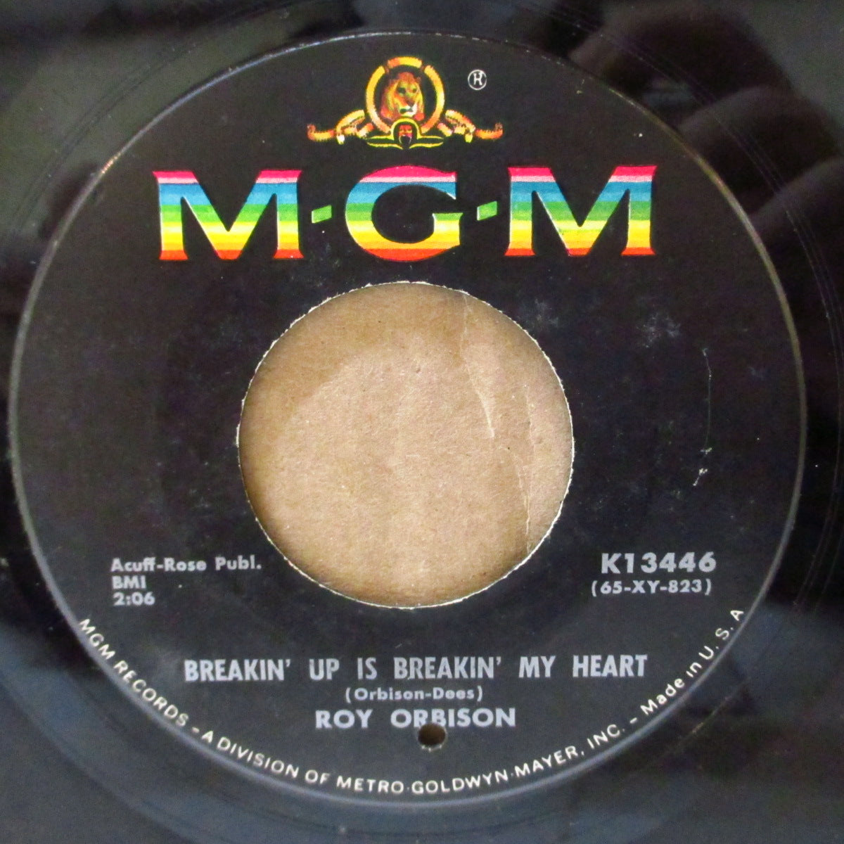 ROY ORBISON (ロイ・オービソン) - Breakin' Up Is Breakin' My Heart (US '66 オリジナル・ジャケ付 7インチ)ロッキン・ティーンポップ!