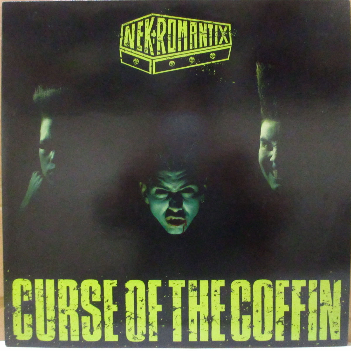 NEKROMANTIX (ネクロマンティクス) - Curse Of The Coffin (UK 限定「青マーブル盤」 LP) '91年2ndアルバム