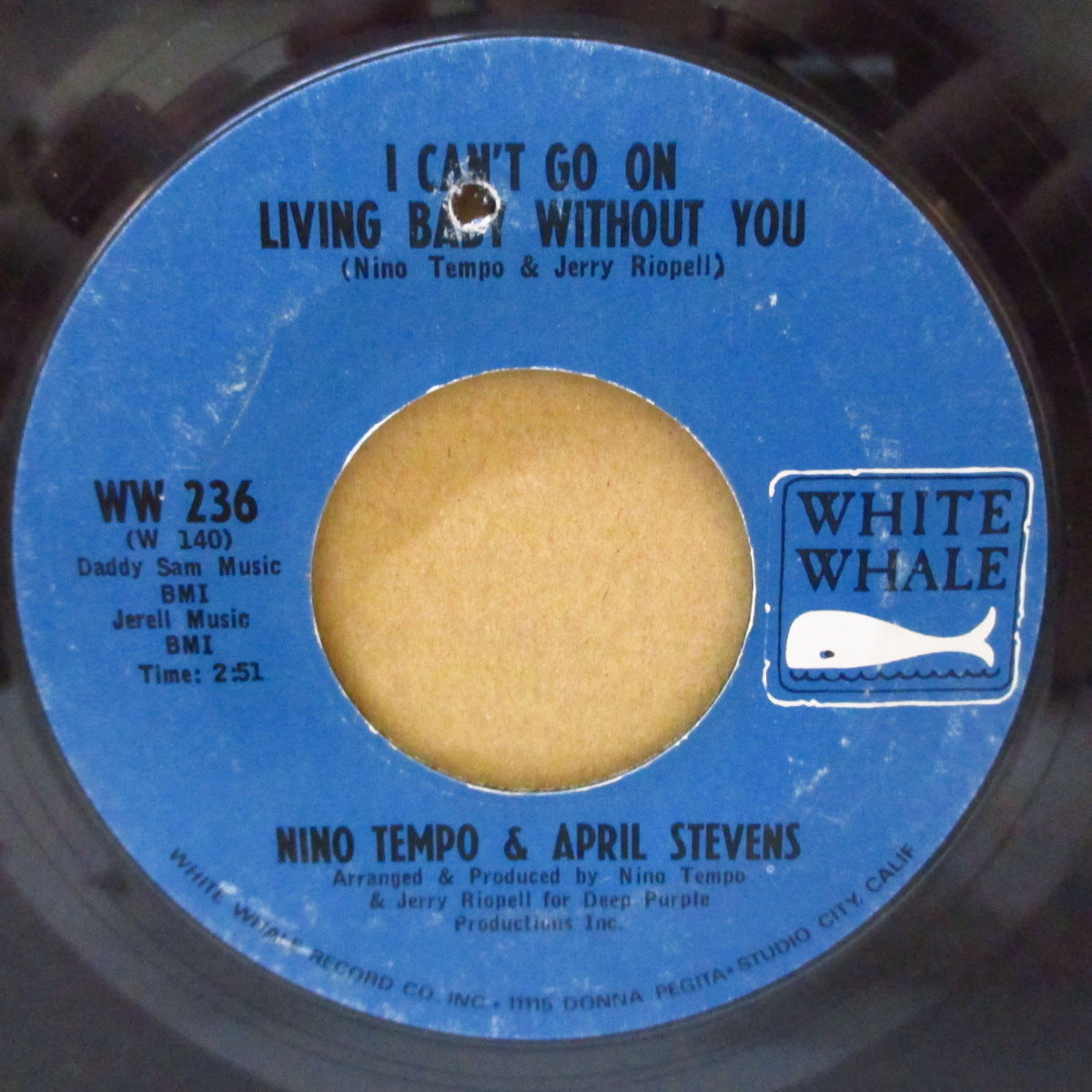 NINO TEMPO & APRIL STEVENS (ニノ・テンポ & エイプリル・スティーブンス) - All Strung Out (US '66 オリジナル 7インチ)極上「音の壁」スロウPOPS!