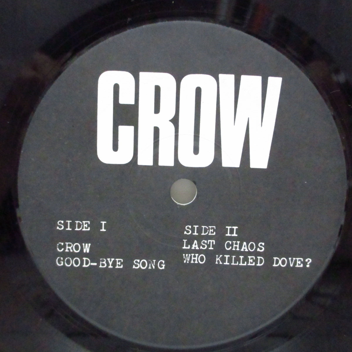CROW (クロウ) - Who Killed Dove? (Japan オリジナル 7"+ポスタージャケ) '85年ファーストEP !