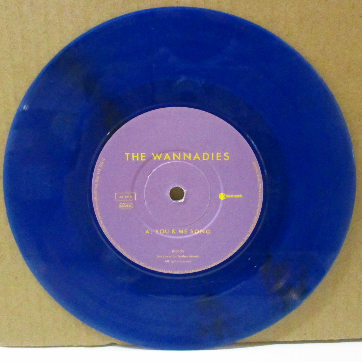 WANNADIES, THE (ワナダイズ) - You And Me Song +2 (UK 4,000枚限定再発「クリア・ブルーヴァイナル」7インチ+レアステッカー付きナンバリング入り光沢固紙ジャケ)