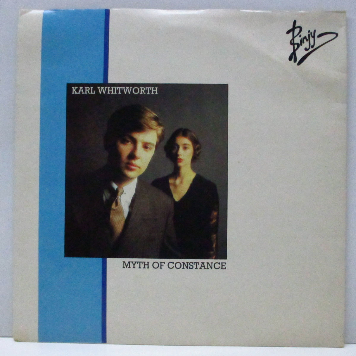 KARL WHITWORTH (カール・ウィットワース) - Myth Of Constance (UK オリジナル 7"/光沢固紙折り返しジャケ) Pre G.I.オレンジ !ニュー・ウェーブ・パワーポップ!