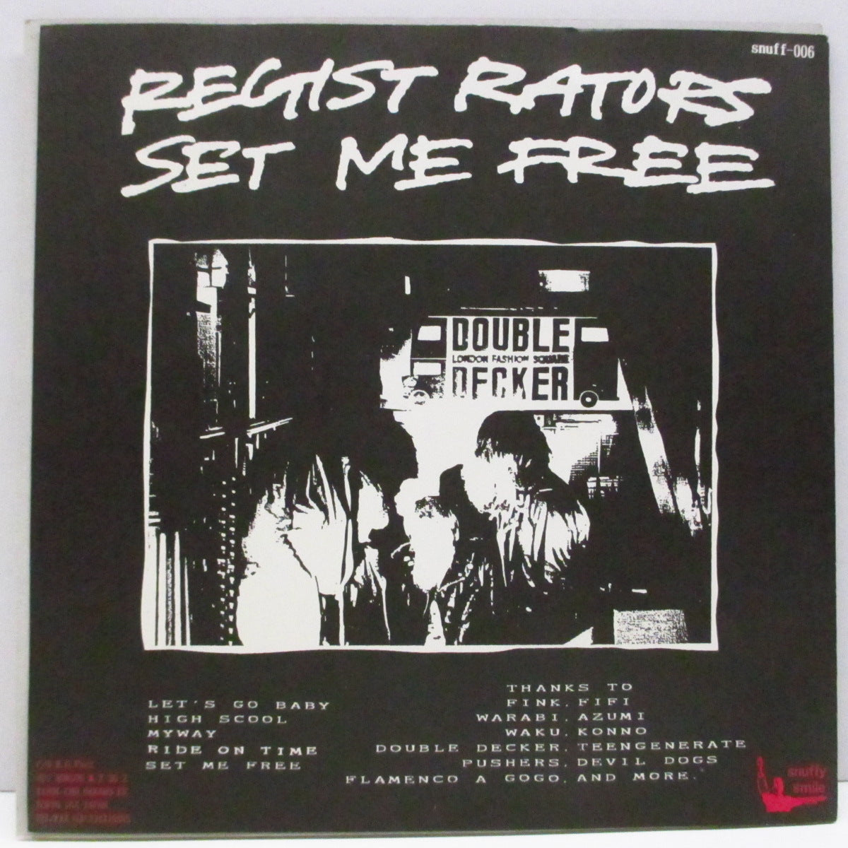 REGISTRATORS (レジストレーターズ) - Set Me Free (Japan '94 オリジナル5曲入り 7"/マットソフト紙二つ折りジャケ) ファースト!