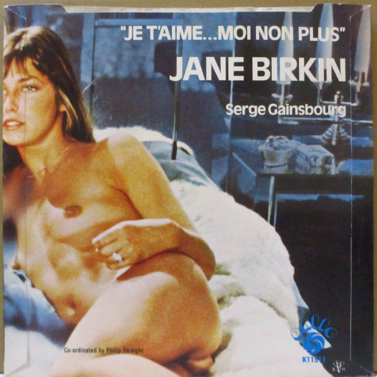 JANE BIRKIN & SERGE GAINSBOURG (ジェーン・バーキン & セルジュ・ゲンズブール) - Je T'aime Moi Non Plus (UK '74 再発「固紙ヌード・ジャケ」付きシングル) 18禁名曲!