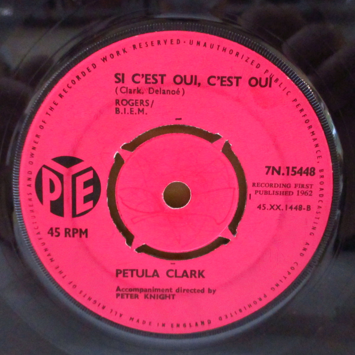 PETULA CLARK (ペトゥラ・クラーク) - Ya Ya Twist (UK '62 セカンド・プレス 7インチ) リー・ドーシー'名曲の仏語TWISTIN'・ノーザン・カヴァ!