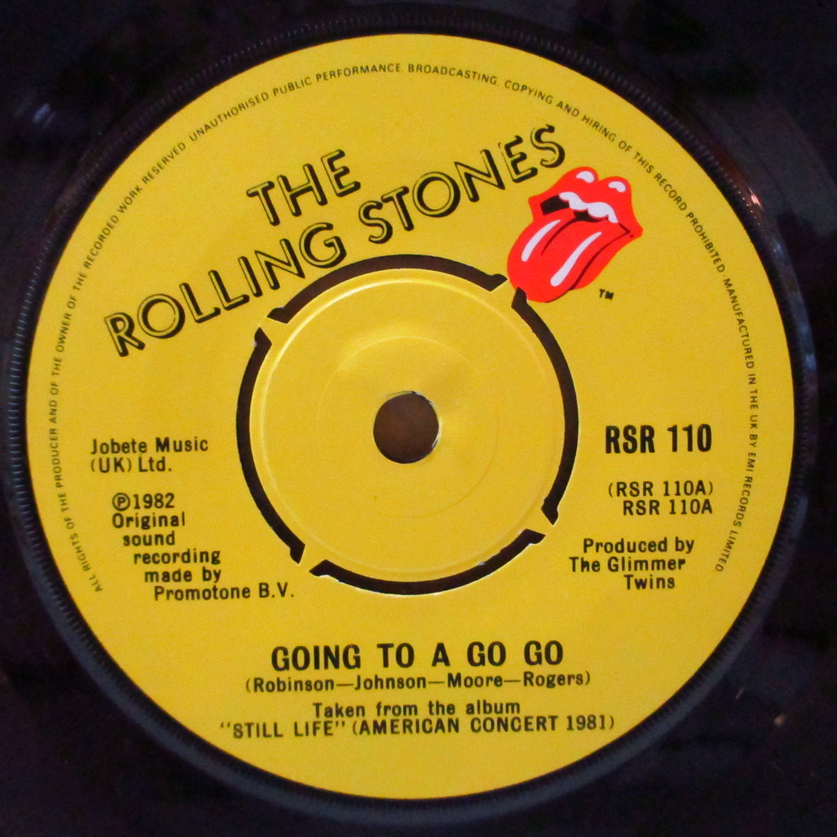 ROLLING STONES (ローリング・ストーンズ) - Going To A Go Go (UK '82 オリジナル 7インチ+光沢ジャケ)