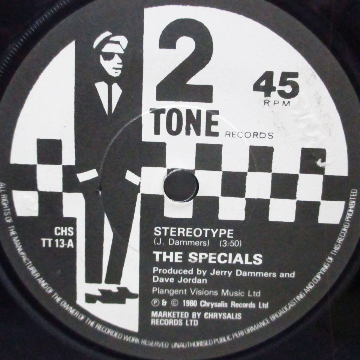 SPECIALS, THE (ザ・スペシャルズ) - Stereotype (UK オリジナル「紙ラベ」フラットセンター 7"/カンパニースリーブ)