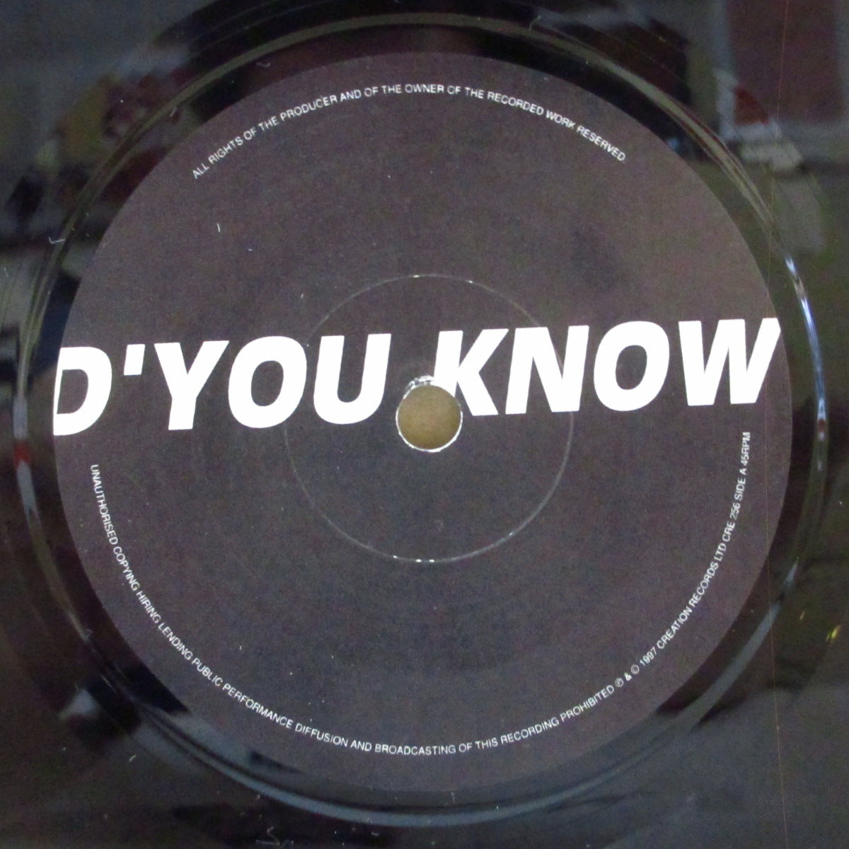 OASIS (オアシス) - D'You Know What I Mean? (UK オリジナル 7インチ+シルバーロゴ光沢固紙見開きジャケ)