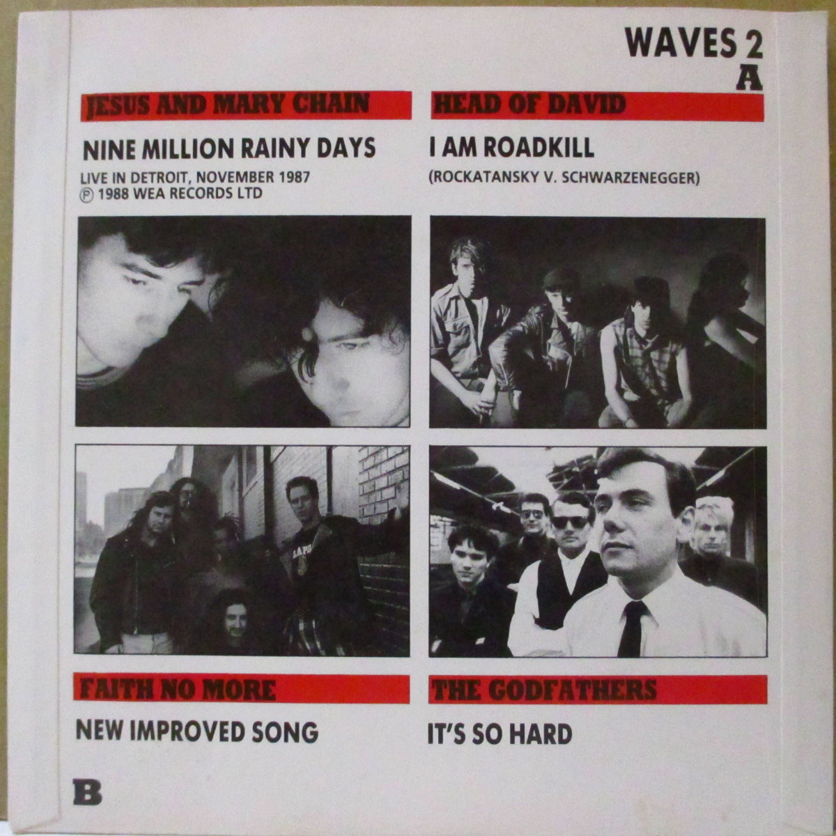 V.A. ('80s UK-US・オルタナ、インディロック・コンピ) - Sounds - Waves 2 (UK '88 33回転 7インチ+光沢固紙ジャケ)