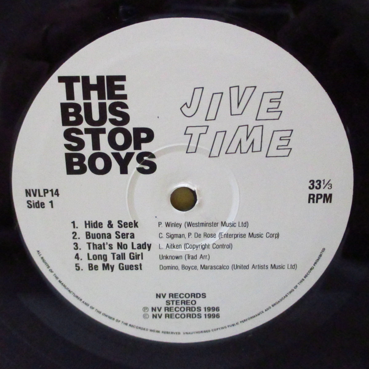 BUS STOP BOYS, THE (ザ・バス・ストップ・ボーイズ) - Jive Time (UK '96 オリジナル33回転10曲入り10インチ) '96年1stアルバム