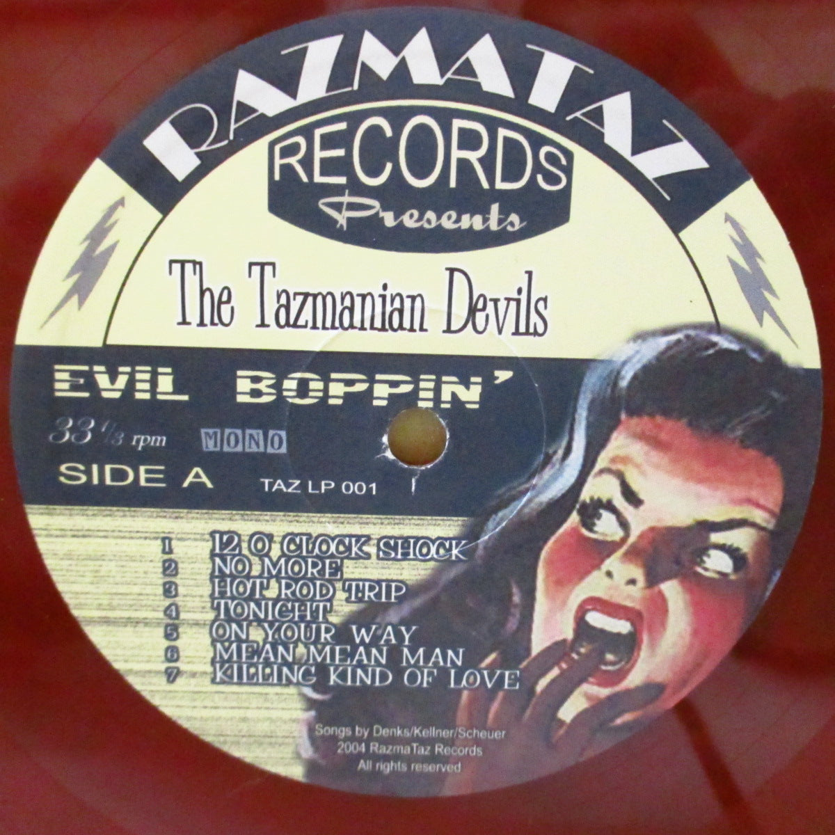 TAZMANIAN DEVILS, THE (ザ・タズマニアン・デヴィルス) - Evil Boppin (German 限定「赤盤」 LP) '05年1stアルバム
