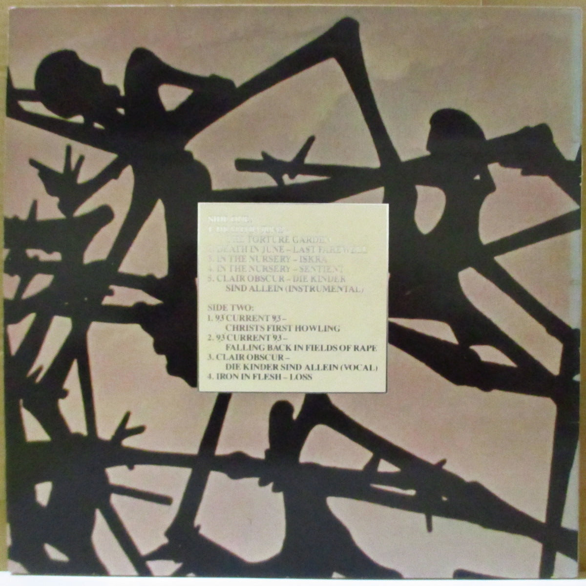 V.A. ('80s UKノイズ/ネオフォーク・コンピ) - From Torture To Conscience (UK '84 1,000枚限定「銀箔エンボス光沢ジャケ」LP+インサート/光沢ジャケ)